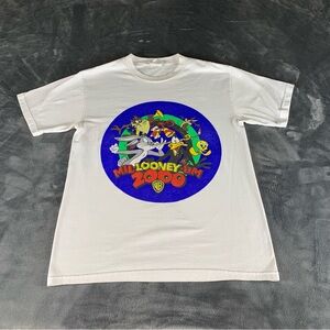 Vintage Y2K 2000 Looney Tunes Warner‎ Bros Cartoon Retro Essential Tee T-Shirt